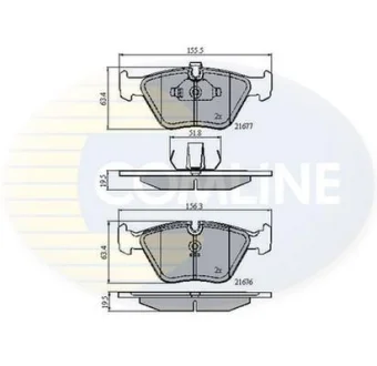Comline - Гальмівні колодки до дисків COMLINE CBP01010