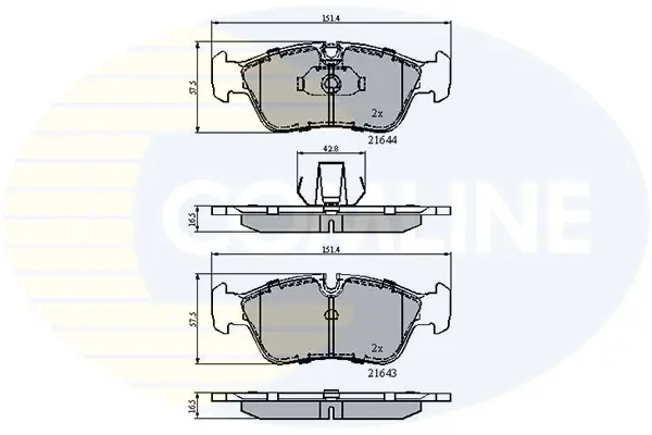 Comline - Гальмівні колодки до дисків COMLINE CBP01023 (фото 1)