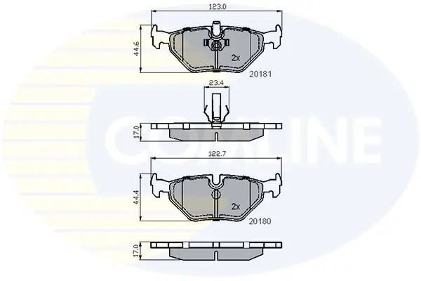 Comline - Гальмівні колодки до дисків COMLINE CBP01024 (фото 1)