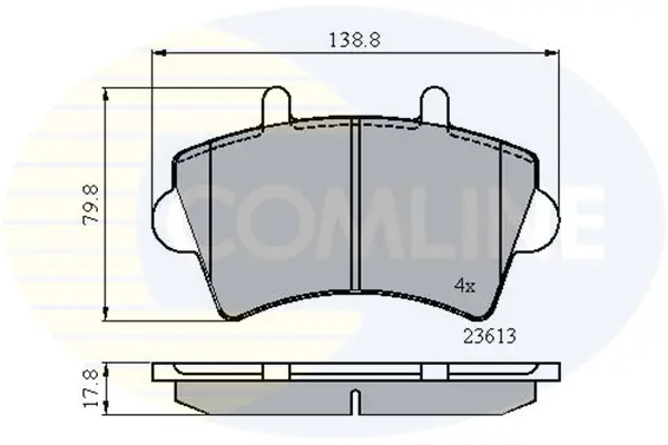 Comline - Гальмівні колодки до дисків COMLINE CBP01035 (фото 1)