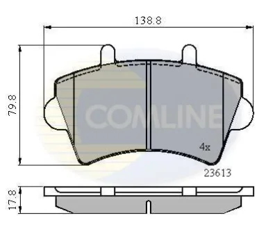 Comline - Гальмівні колодки до дисків COMLINE CBP01035