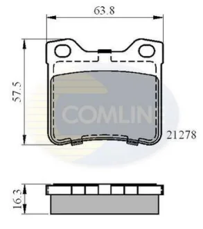 Comline - Гальмівні колодки до дисків COMLINE CBP01060