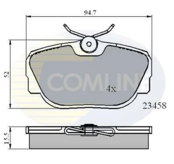 Comline - Гальмівні колодки до дисків COMLINE CBP01093