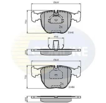 Comline - Гальмівні колодки до дисків COMLINE CBP01096