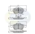 Comline - Гальмівні колодки до дисків COMLINE CBP01115 (фото 1)