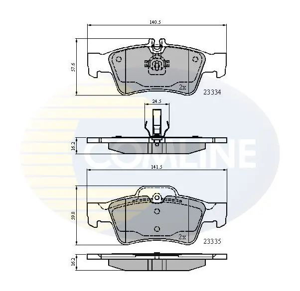 Comline - Гальмівні колодки до дисків COMLINE CBP01118 (фото 1)