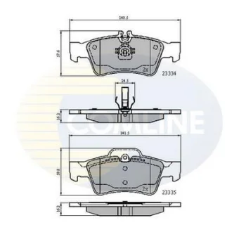 Comline - Гальмівні колодки до дисків COMLINE CBP01118