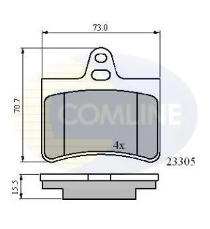 Comline - Гальмівні колодки до дисків COMLINE CBP01122