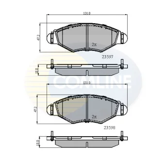 Comline - Гальмівні колодки до дисків COMLINE CBP01131