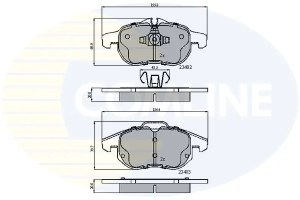 Comline - Гальмівні колодки до дисків COMLINE CBP01137 (фото 1)