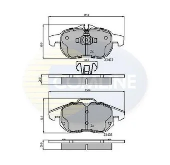 Comline - Гальмівні колодки до дисків COMLINE CBP01137