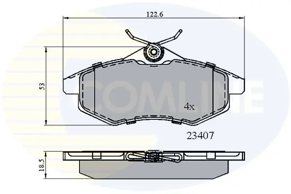 Comline - Гальмівні колодки до дисків COMLINE CBP01145 (фото 1)