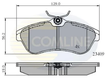 Comline - Гальмівні колодки до дисків COMLINE CBP01146