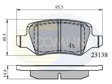 Comline - Гальмівні колодки до дисків COMLINE CBP01149