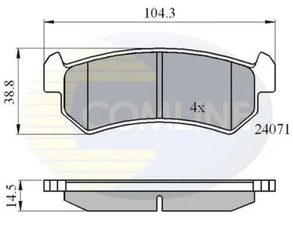 Comline - Гальмівні колодки до дисків COMLINE CBP01191