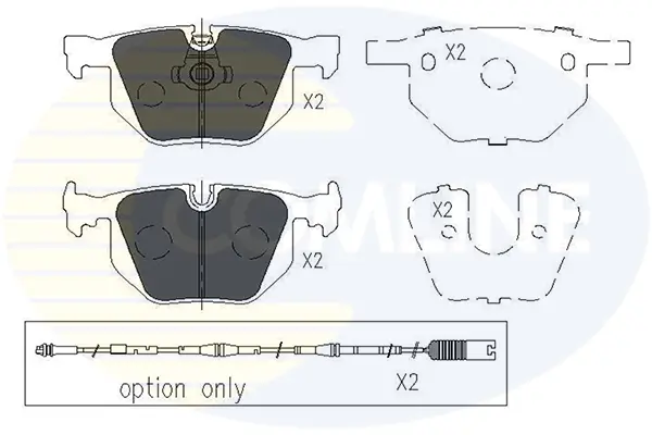 Comline - Гальмівні колодки до дисків COMLINE CBP01205 (фото 1)