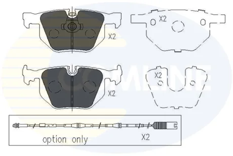 Comline - Гальмівні колодки до дисків COMLINE CBP01205