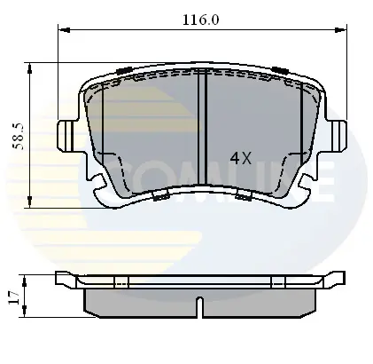 Comline - Гальмівні колодки до дисків COMLINE CBP01313 (фото 1)