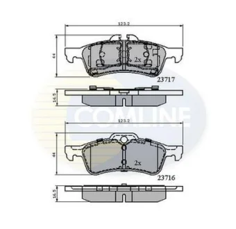 Comline - Гальмівні колодки до дисків COMLINE CBP01317