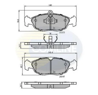Comline - Гальмівні колодки до дисків COMLINE CBP0134