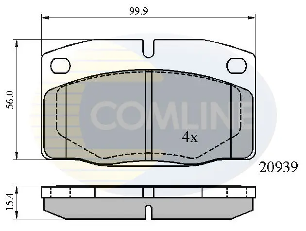 Comline - Гальмівні колодки до дисків COMLINE CBP0135 (фото 1)