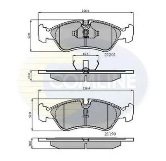 Comline - Гальмівні колодки до дисків COMLINE CBP0150