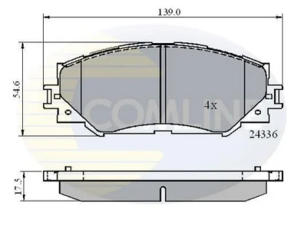 Comline - Гальмівні колодки до дисків COMLINE CBP01515