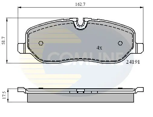 Comline - Гальмівні колодки до дисків COMLINE CBP01533 (фото 1)