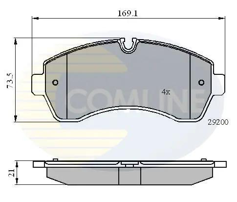 Comline - Гальмівні колодки до дисків COMLINE CBP01569 (фото 1)