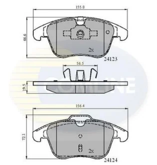 Comline - Гальмівні колодки до дисків COMLINE CBP01591