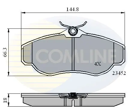 Comline - Гальмівні колодки до дисків COMLINE CBP0162 (фото 1)