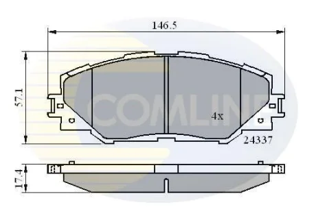 Comline - Гальмівні колодки до дисків COMLINE CBP01625