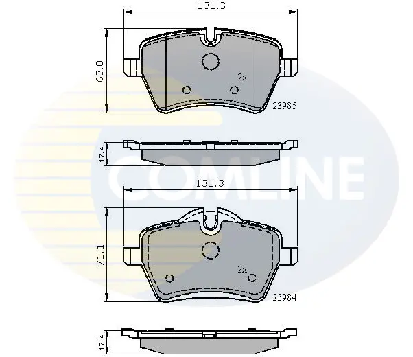 Comline - Гальмівні колодки до дисків COMLINE CBP01673 (фото 1)