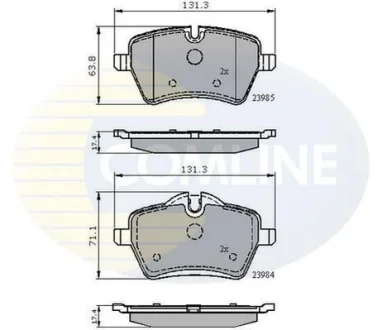 Comline - Гальмівні колодки до дисків COMLINE CBP01673
