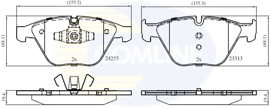 Comline - Гальмівні колодки до дисків COMLINE CBP01700 (фото 1)