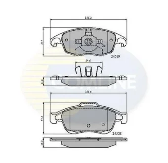 Comline - Гальмівні колодки до дисків COMLINE CBP01719