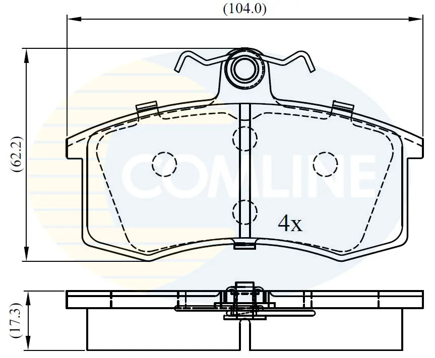 Comline - Гальмівні колодки до дисків COMLINE CBP0173 (фото 1)