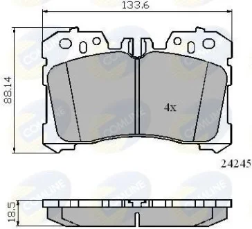 Comline - Гальмівні колодки до дисків COMLINE CBP01733