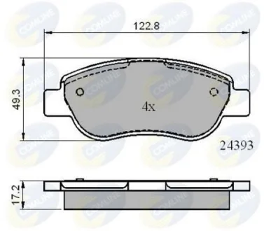 Comline - Гальмівні колодки до дисків COMLINE CBP01738