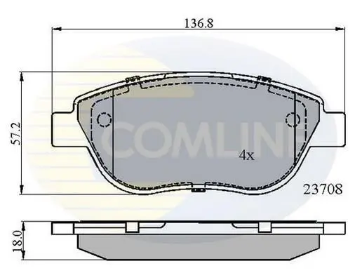 Comline - Гальмівні колодки до дисків COMLINE CBP01783 (фото 1)