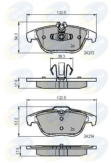 Comline - Гальмівні колодки до дисків COMLINE CBP01792 (фото 1)