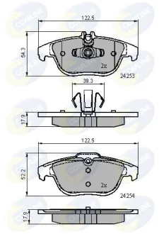 Comline - Гальмівні колодки до дисків COMLINE CBP01792