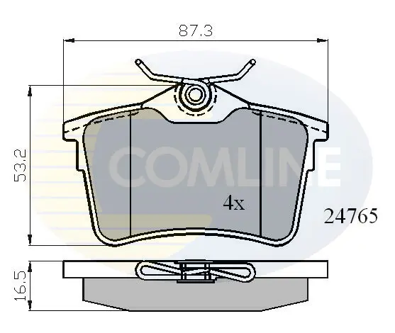 Comline - Гальмівні колодки до дисків COMLINE CBP01797 (фото 1)