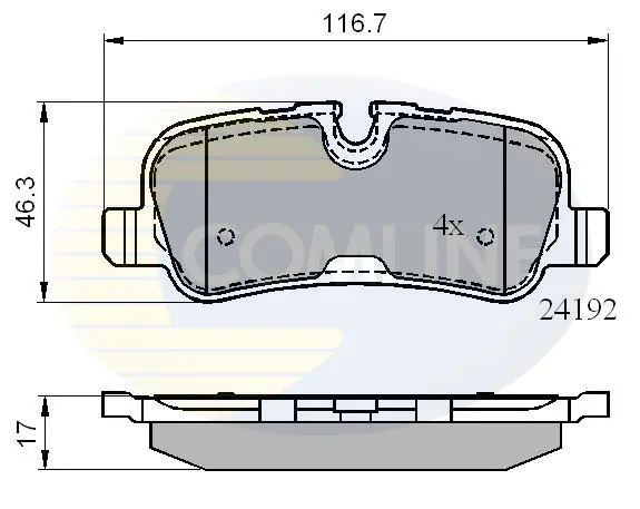 Comline - Гальмівні колодки до дисків COMLINE CBP02021 (фото 1)