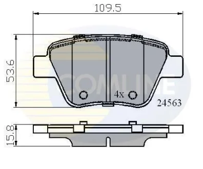 Comline - Гальмівні колодки до дисків COMLINE CBP02022