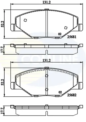 Comline - Гальмівні колодки до дисків COMLINE CBP02126 (фото 1)