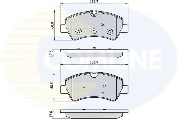 Comline - Гальмівні колодки до дисків COMLINE CBP02143 (фото 1)