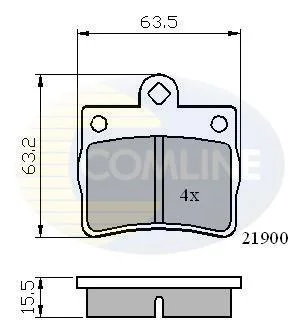 Comline - Гальмівні колодки до дисків COMLINE CBP0220