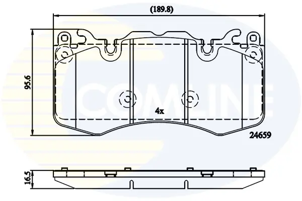 Comline - Гальмівні колодки до дисків COMLINE CBP02211 (фото 1)