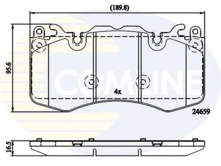 Comline - Гальмівні колодки до дисків COMLINE CBP02211